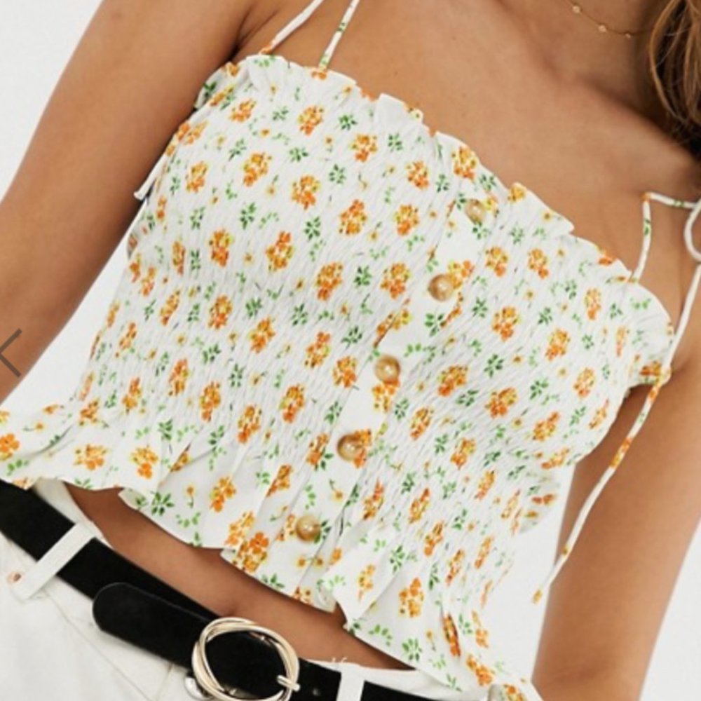 Floral Ruched Top - Picture 2 of 2